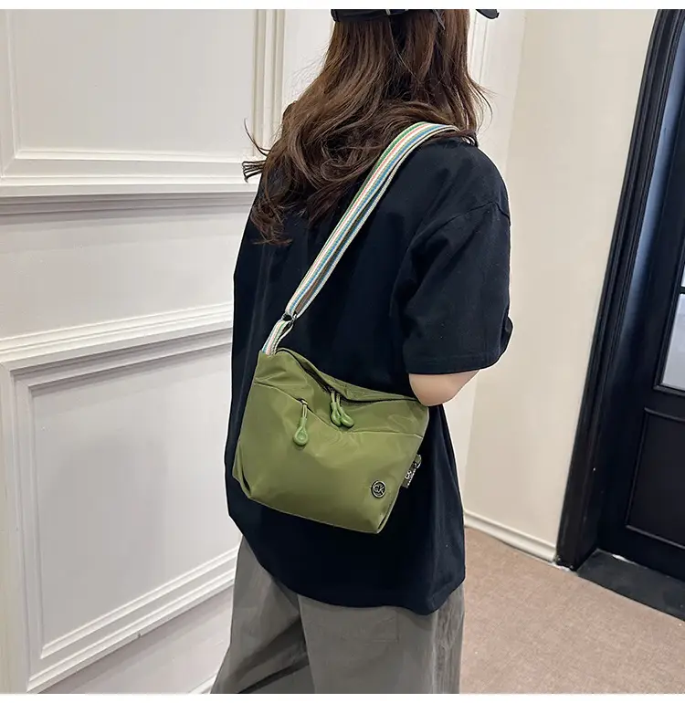 Women Crossbody Bag Olive Green Nylon 2025 — feature 91