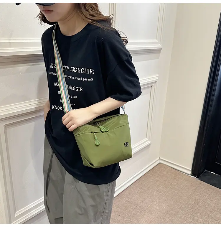 Women Crossbody Bag Olive Green Nylon 2025 — feature 92