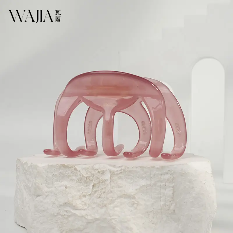 Pink Jelly Hair Clip Super Large Multi-Grasp - Image 7
