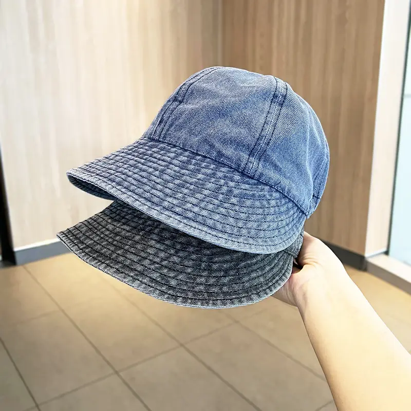 Women Denim Duck Foldable Fisherman Hat - Image 4
