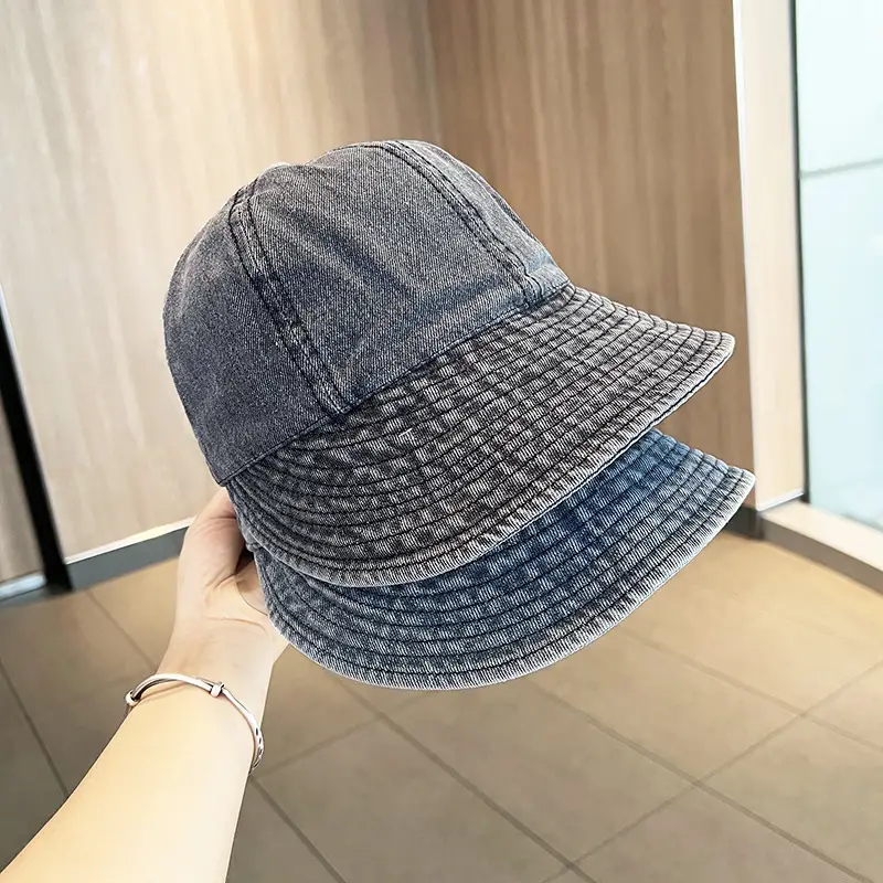 Women Denim Duck Foldable Fisherman Hat - Image 5