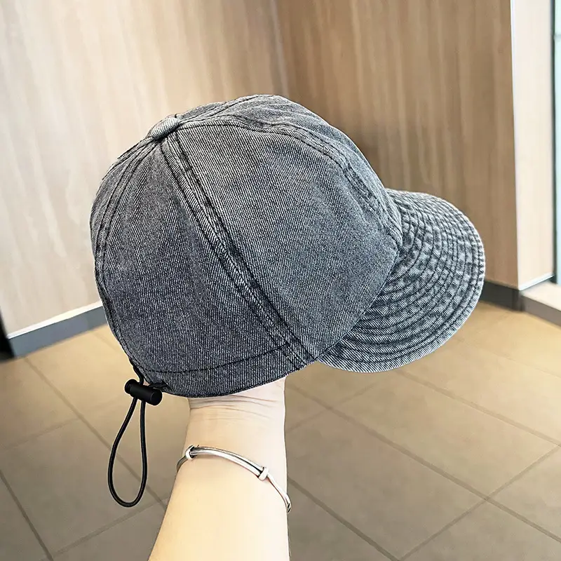 Women Denim Duck Foldable Fisherman Hat - Image 6