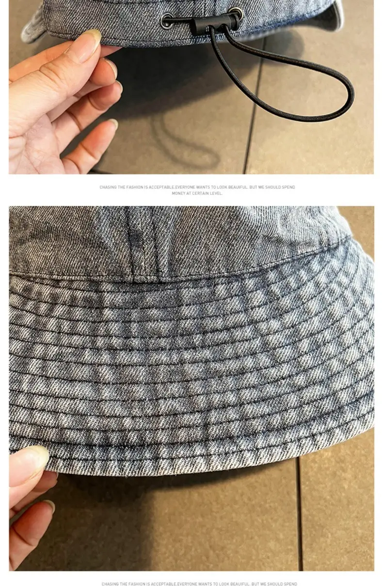 Women Denim Duck Foldable Fisherman Hat — feature 5