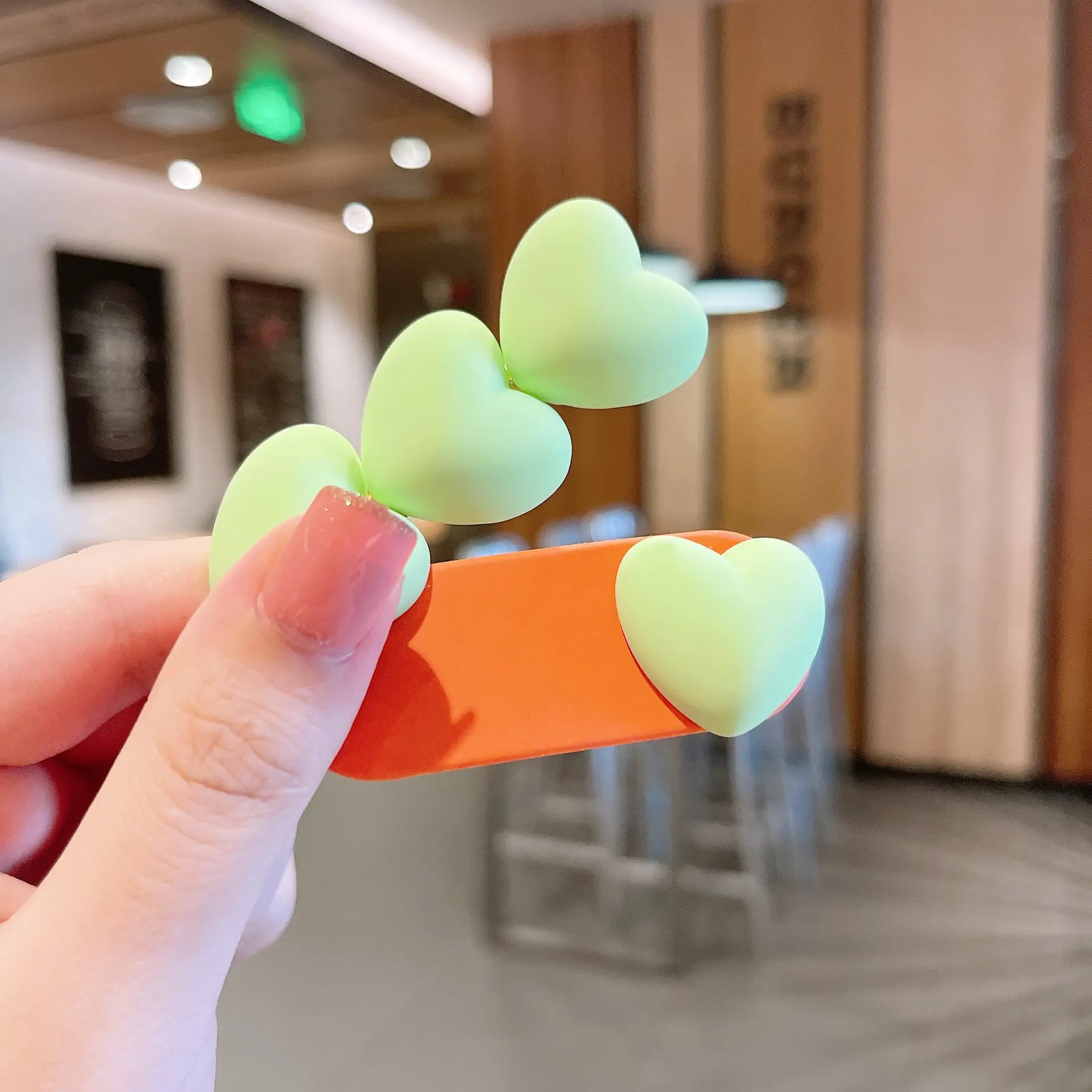 Cute Green & Orange Hair Pins for Girls Kids — feature 6