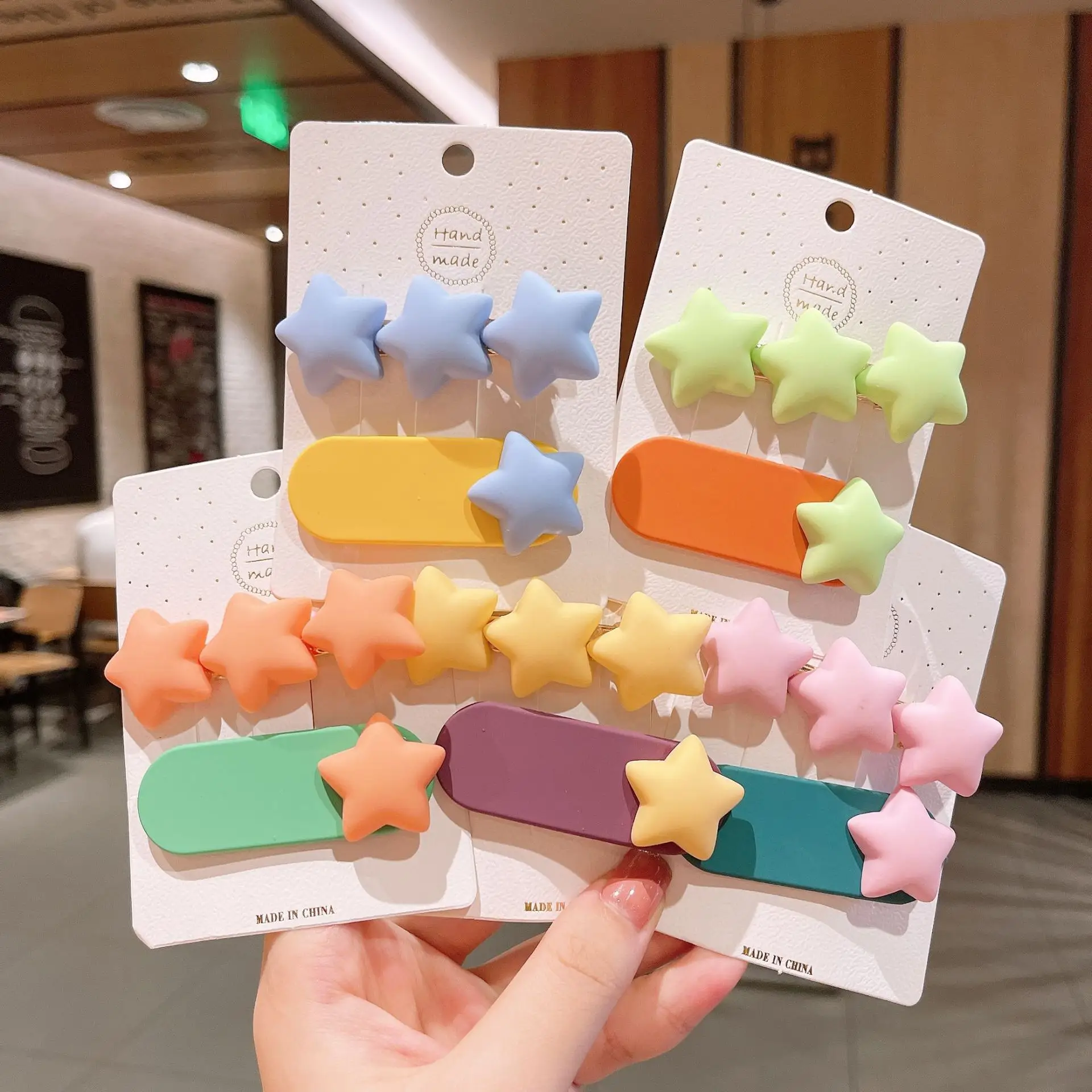 Cute Green & Orange Hair Pins for Girls Kids — feature 7