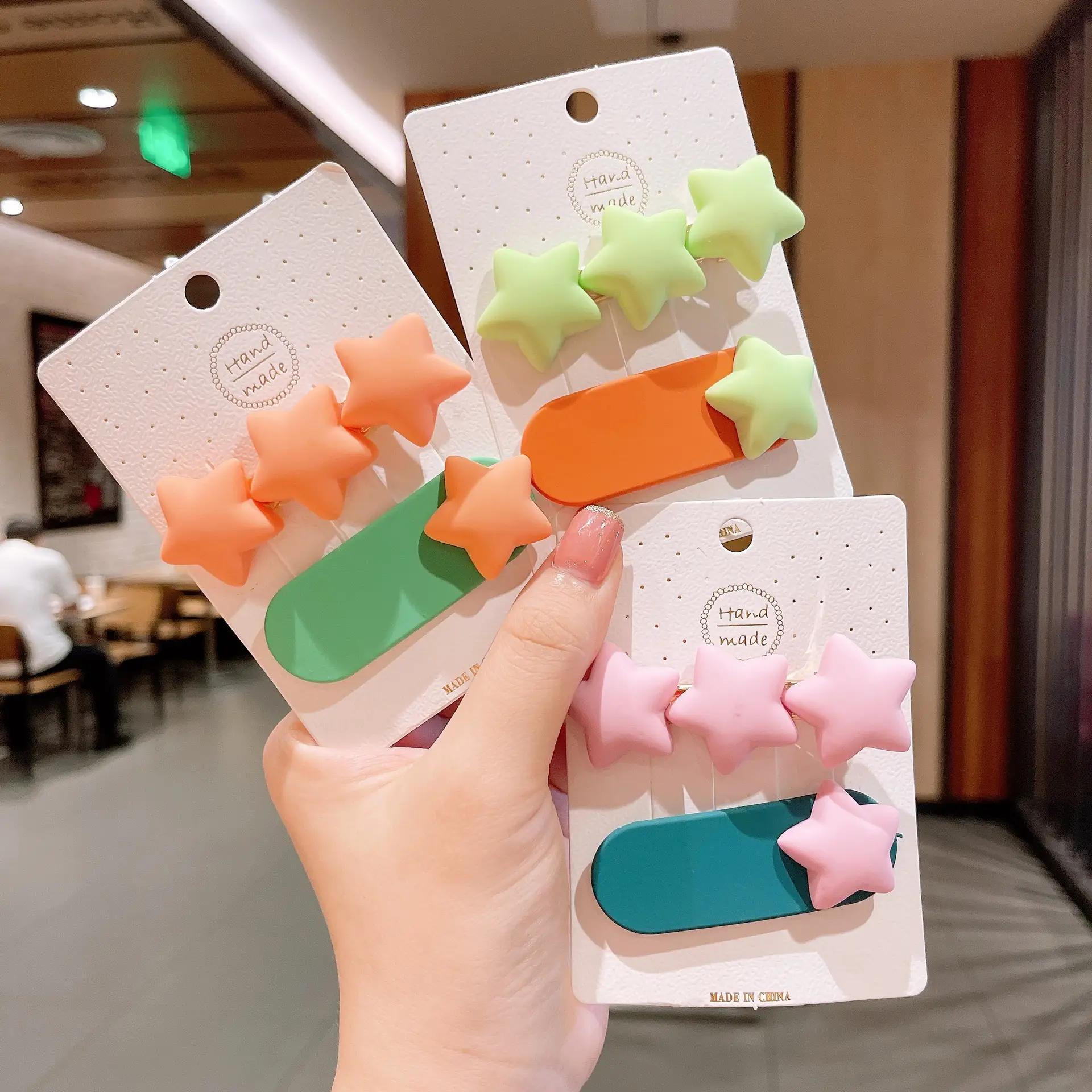 Cute Green & Orange Hair Pins for Girls Kids — feature 8
