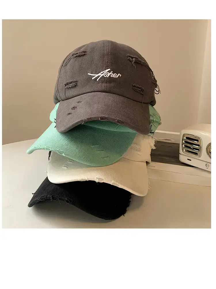 Women's Embroidered Baseball Cap Wide Brim Casual Wear — feature 10