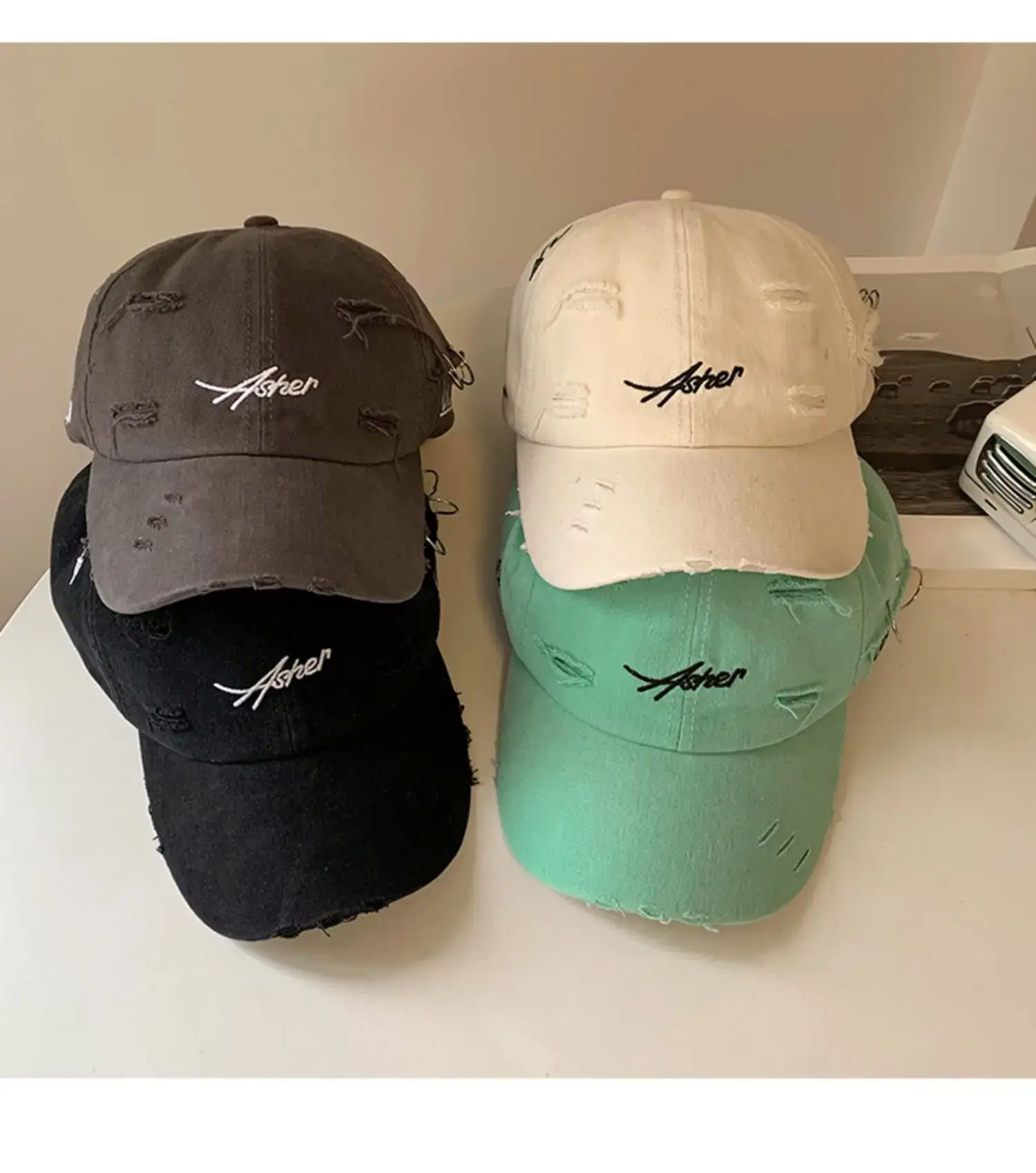 Women's Embroidered Baseball Cap Wide Brim Casual Wear — feature 8
