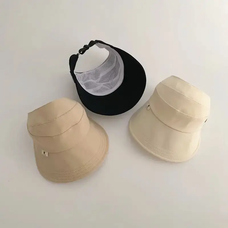 Beige Big Brim Sunscreen Hat for Girls - Image 7