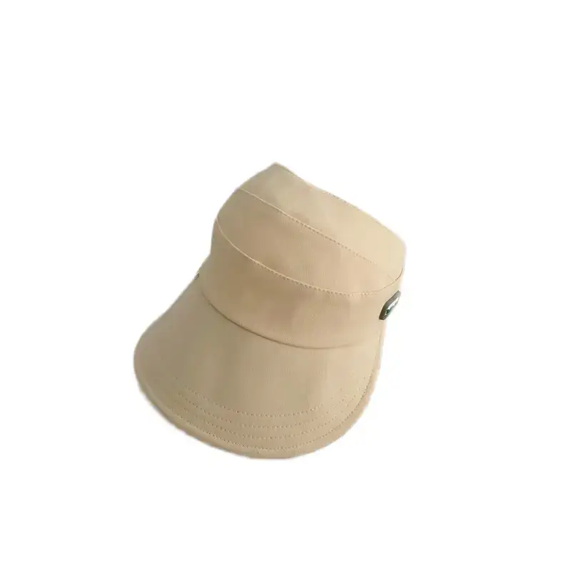 Beige Big Brim Sunscreen Hat for Girls - Image 9