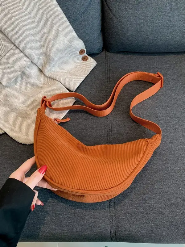 Women's Beige Crossbody Bag Large Capacity - Image 8
