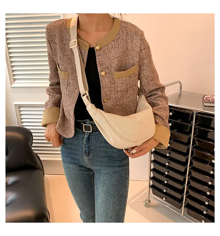 Women's Beige Crossbody Bag Large Capacity — feature 11