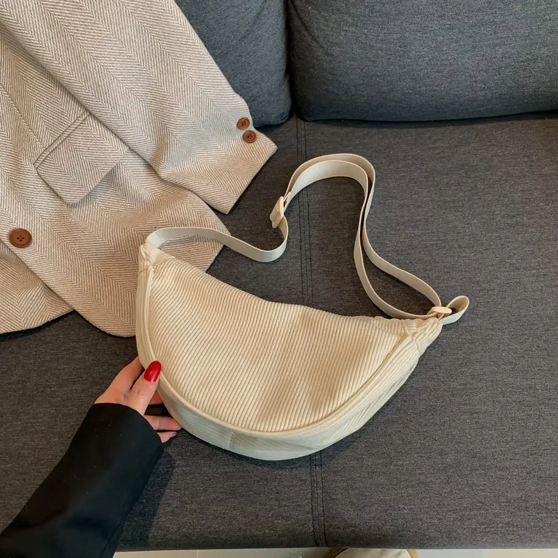 Women's Beige Crossbody Bag Large Capacity - Image 2