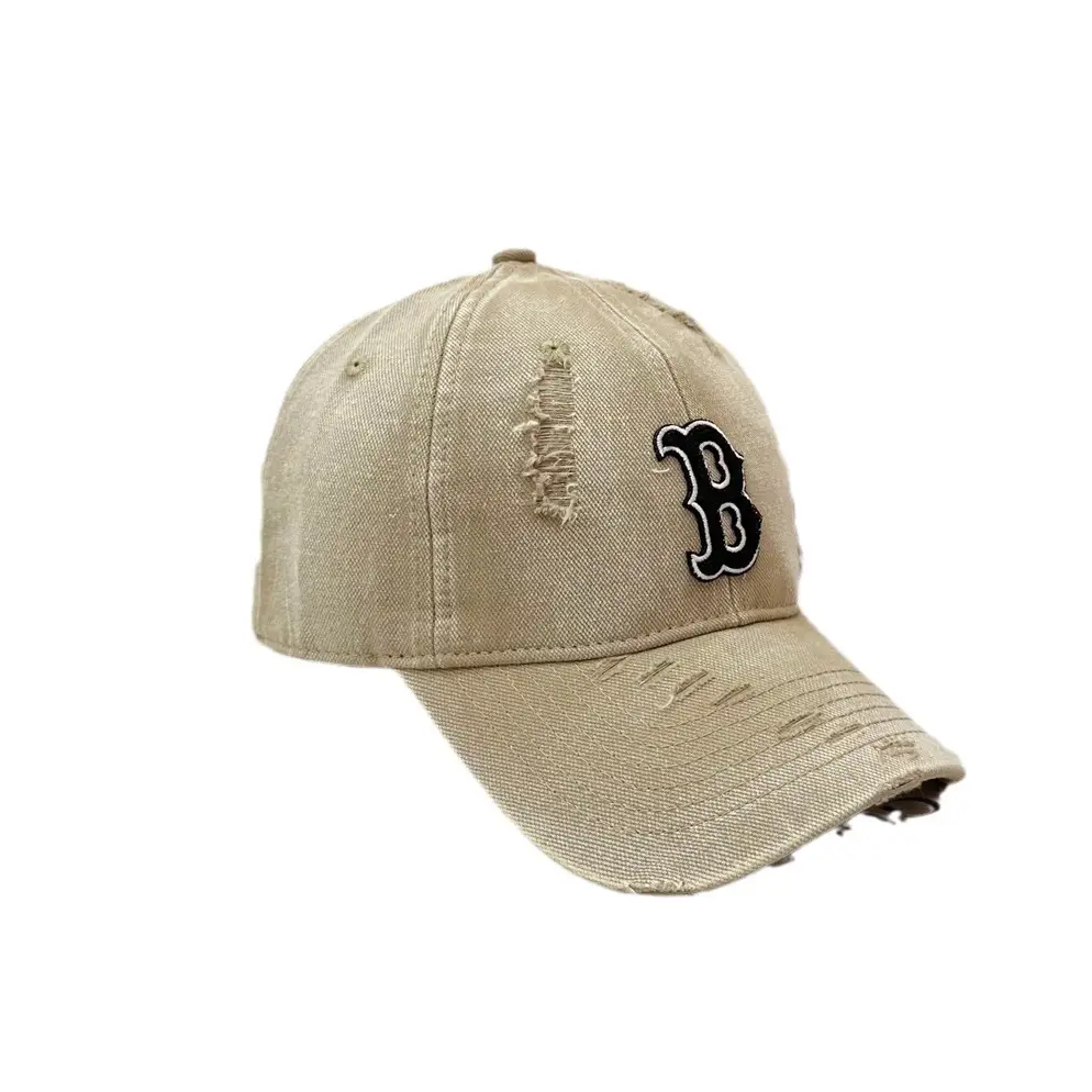 Black Embroidered Baseball Cap with Curved Eaves - Image 12