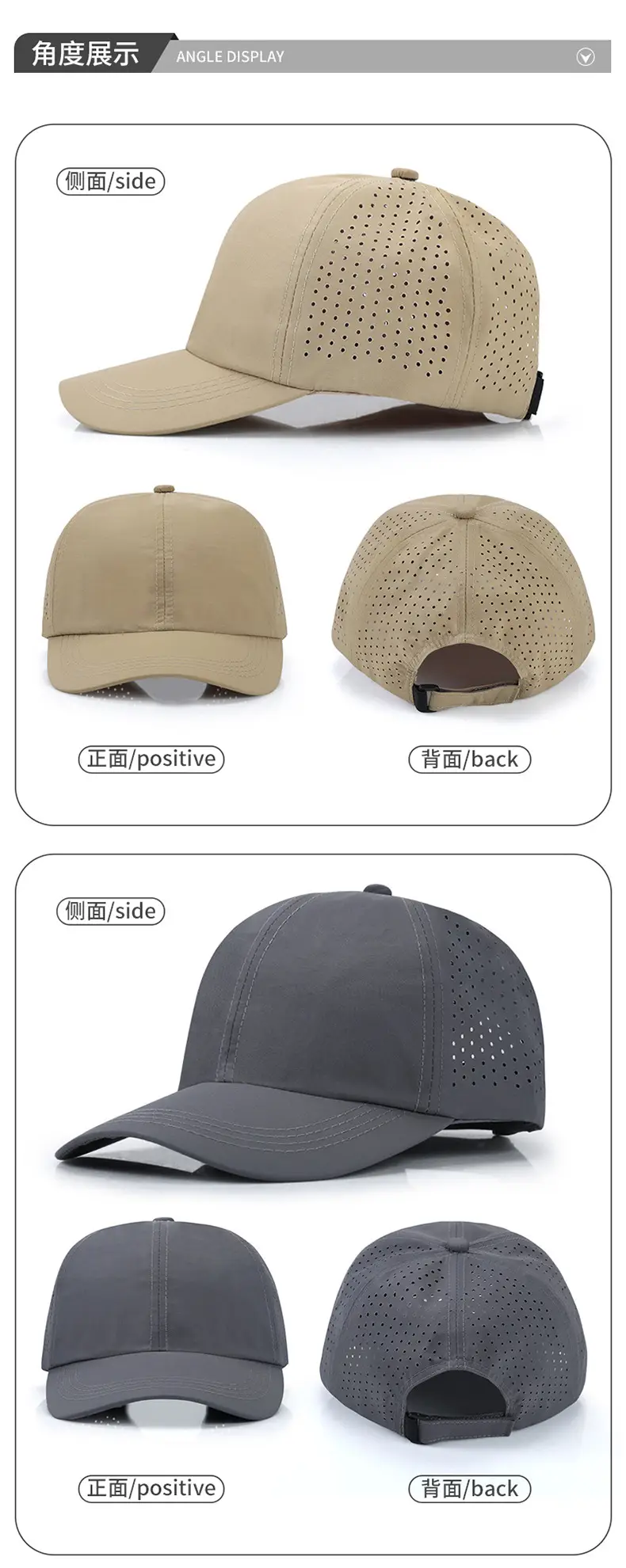 Men Navy Blue Mesh Baseball Cap with Print — feature 4