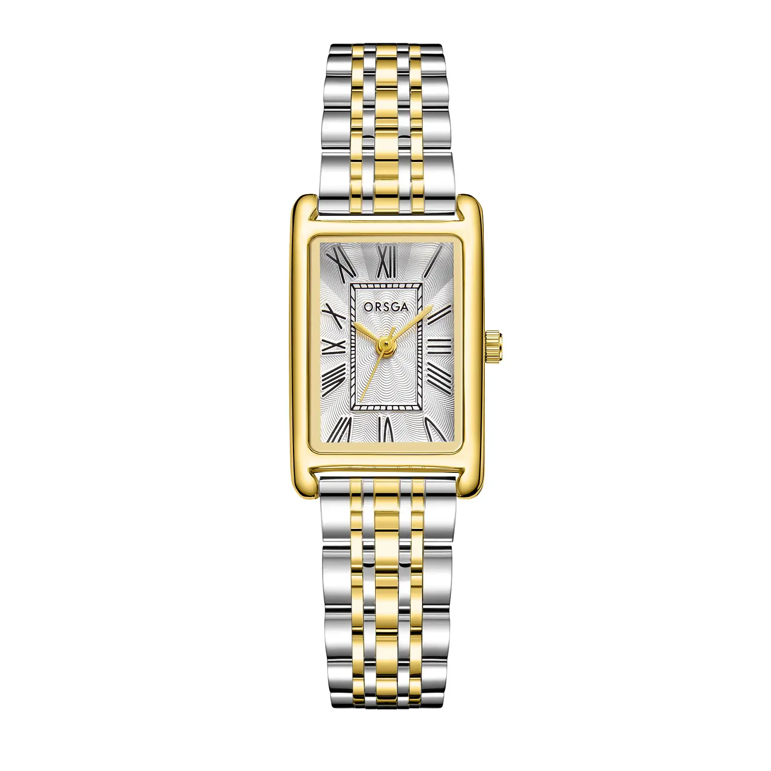 Women's Small Square Gold Watch with Black Strap - Image 13