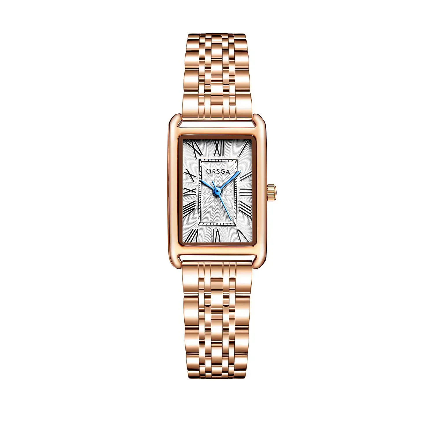 Women's Small Square Gold Watch with Black Strap - Image 15