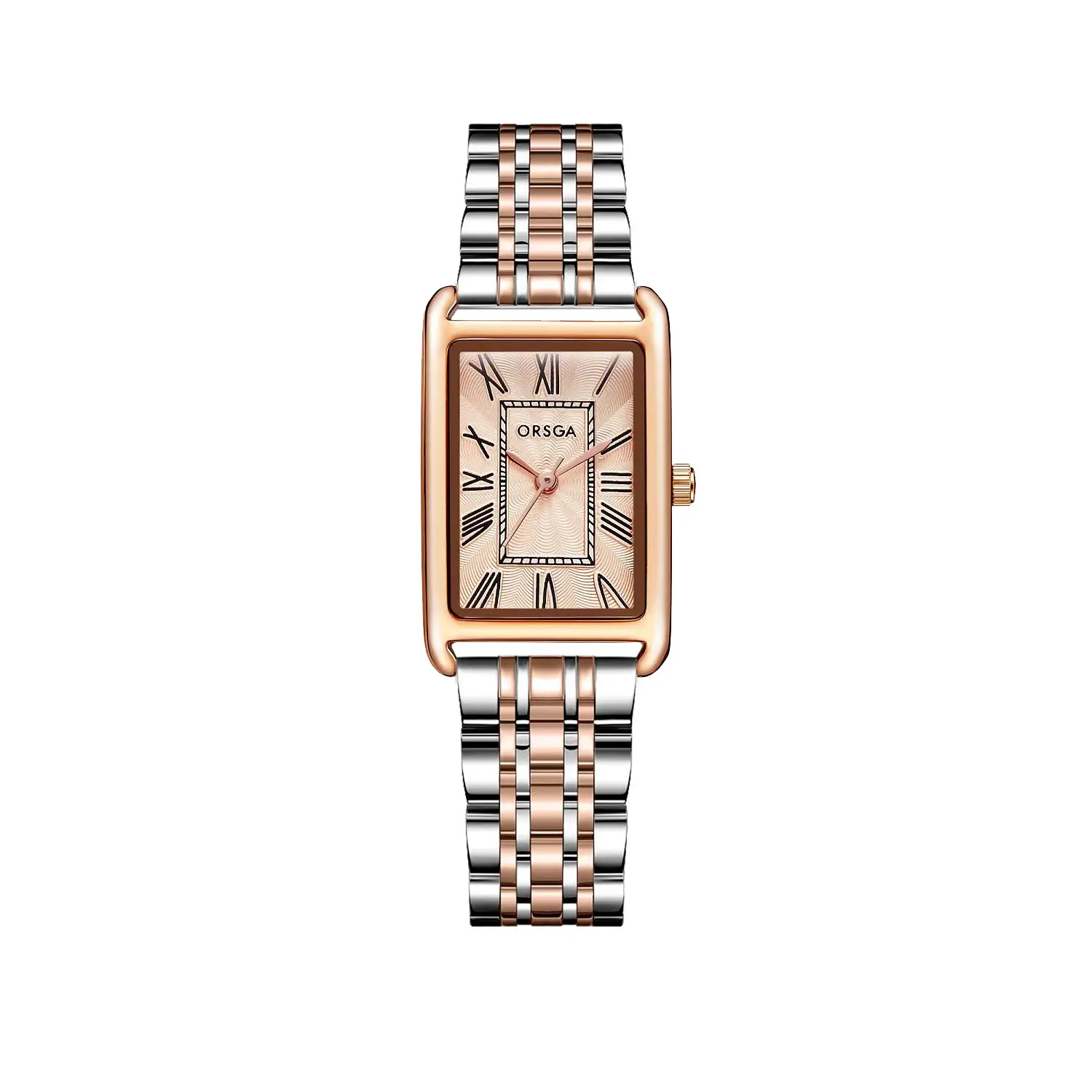 Women's Small Square Gold Watch with Black Strap - Image 16