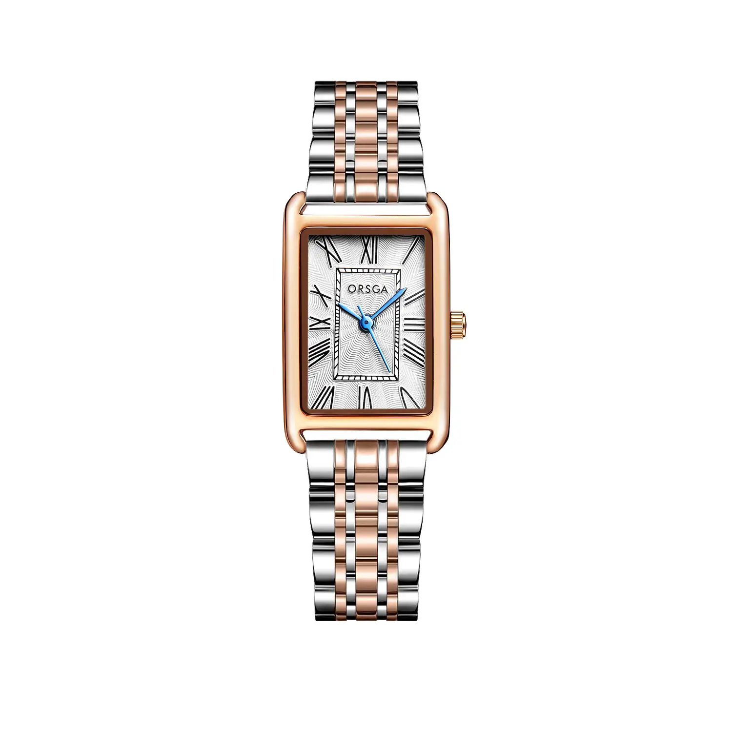Women's Small Square Gold Watch with Black Strap - Image 17