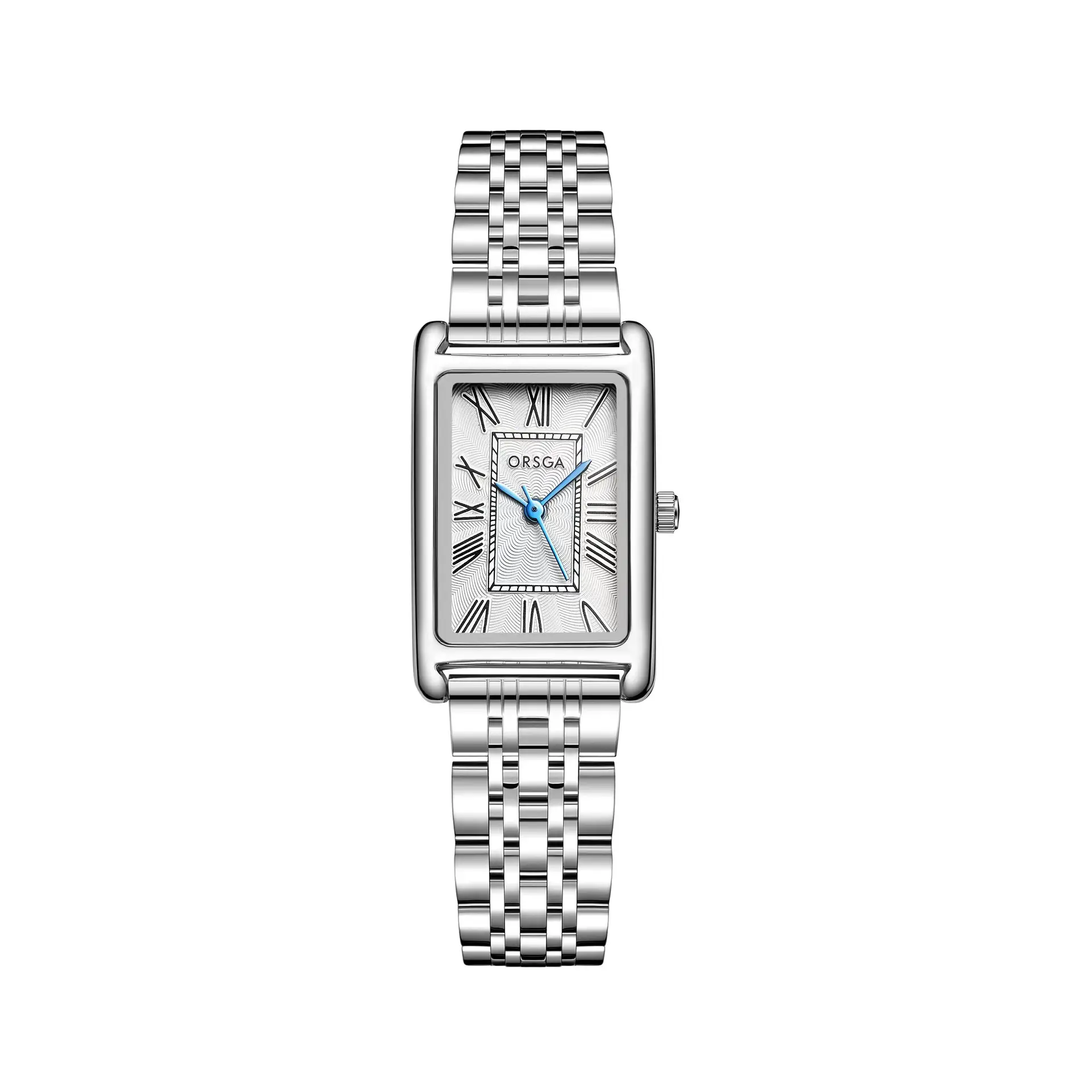 Women's Small Square Gold Watch with Black Strap - Image 18