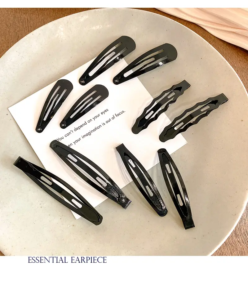 Black Hairpins for Women - 10 Pcs Clip Hair Clips — feature 14
