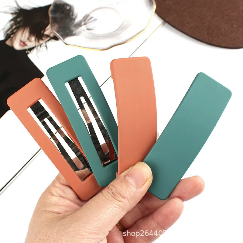 8cm Frosted Hair Clip for Girls Side Bangs