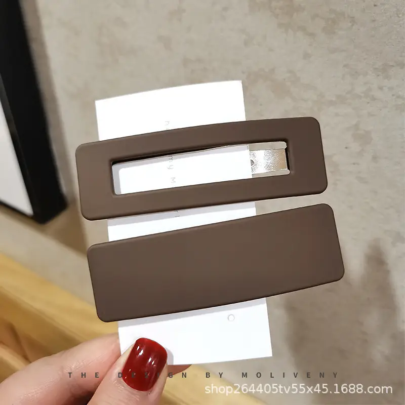 8cm Frosted Hair Clip for Girls Side Bangs