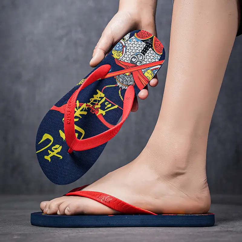 Summer New Korean Style Flip-Flops for Men, Non-Slip Soft Bottom, Outdoor Wear, Travel Wear-Resistant Beach Sandals and Slippers Wholesale - Image 8