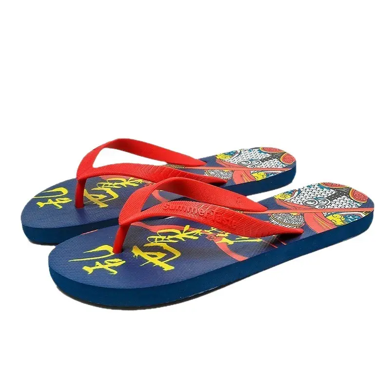 Summer New Korean Style Flip-Flops for Men, Non-Slip Soft Bottom, Outdoor Wear, Travel Wear-Resistant Beach Sandals and Slippers Wholesale - Image 9