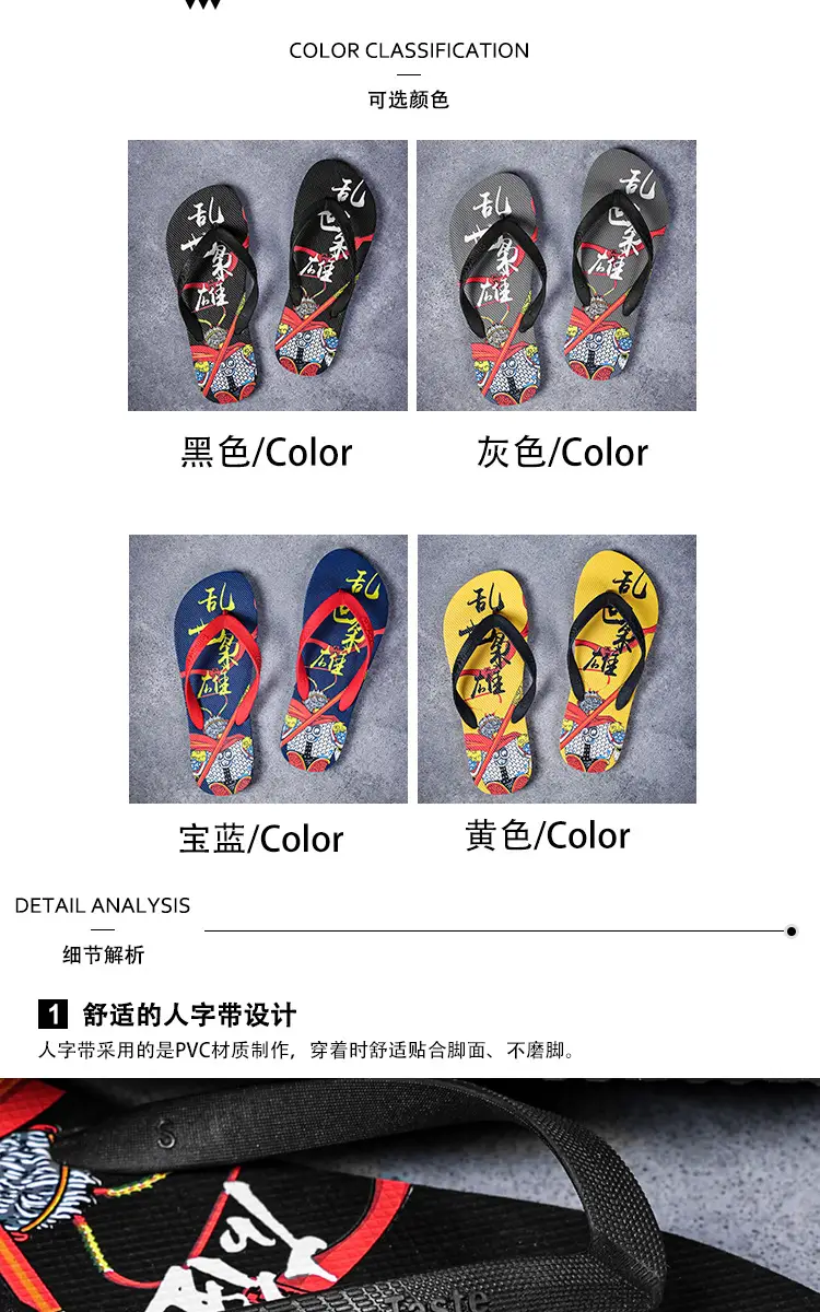 Summer New Korean Style Flip-Flops for Men, Non-Slip Soft Bottom, Outdoor Wear, Travel Wear-Resistant Beach Sandals and Slippers Wholesale — feature 3