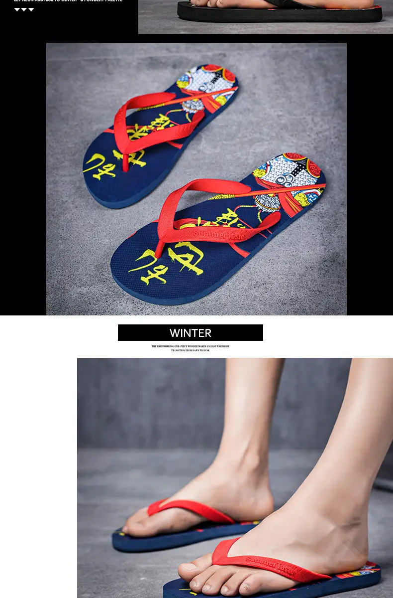 Summer New Korean Style Flip-Flops for Men, Non-Slip Soft Bottom, Outdoor Wear, Travel Wear-Resistant Beach Sandals and Slippers Wholesale — feature 7