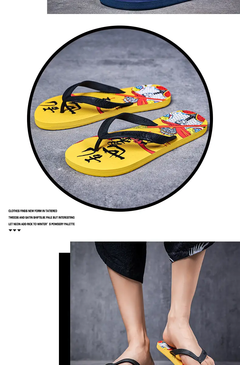 Summer New Korean Style Flip-Flops for Men, Non-Slip Soft Bottom, Outdoor Wear, Travel Wear-Resistant Beach Sandals and Slippers Wholesale — feature 8