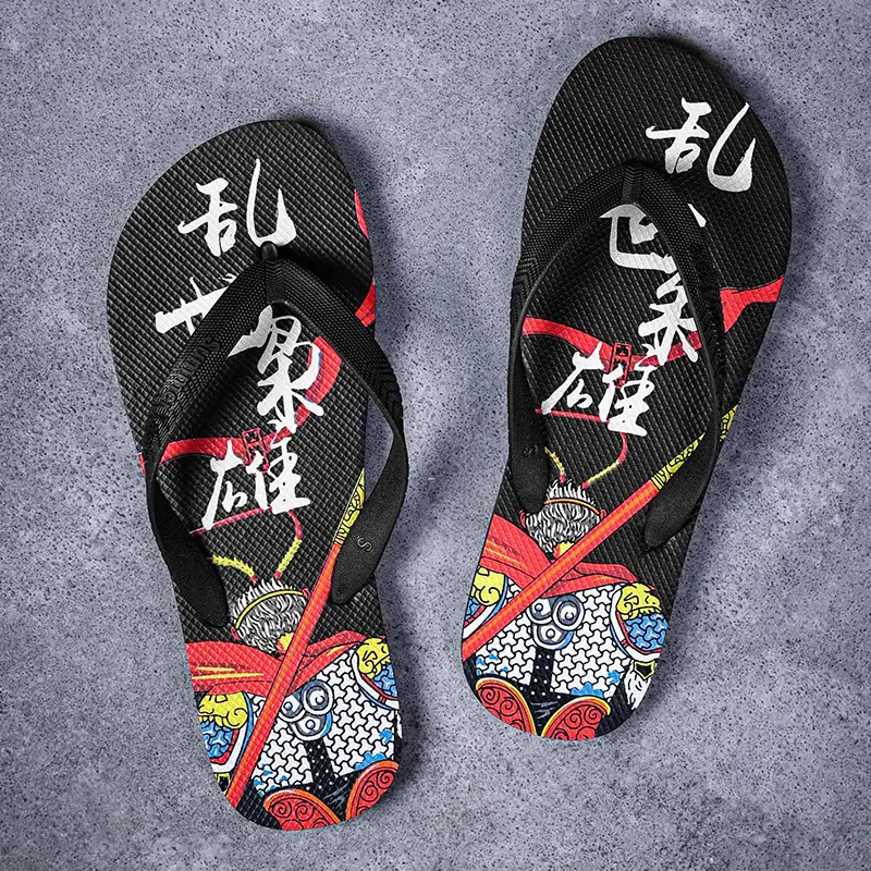 Summer New Korean Style Flip-Flops for Men, Non-Slip Soft Bottom, Outdoor Wear, Travel Wear-Resistant Beach Sandals and Slippers Wholesale - Image 2