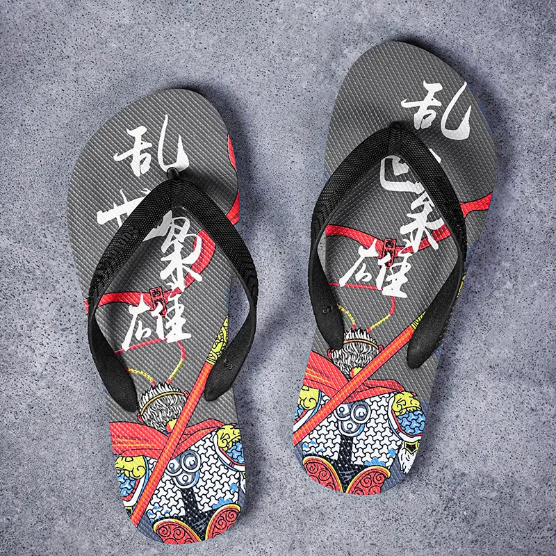 Summer New Korean Style Flip-Flops for Men, Non-Slip Soft Bottom, Outdoor Wear, Travel Wear-Resistant Beach Sandals and Slippers Wholesale - Image 4