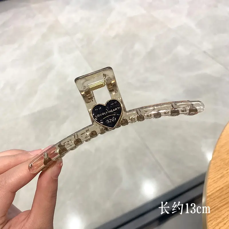 Oversized Heart Hairpin Clip for Women 13cm - Image 17