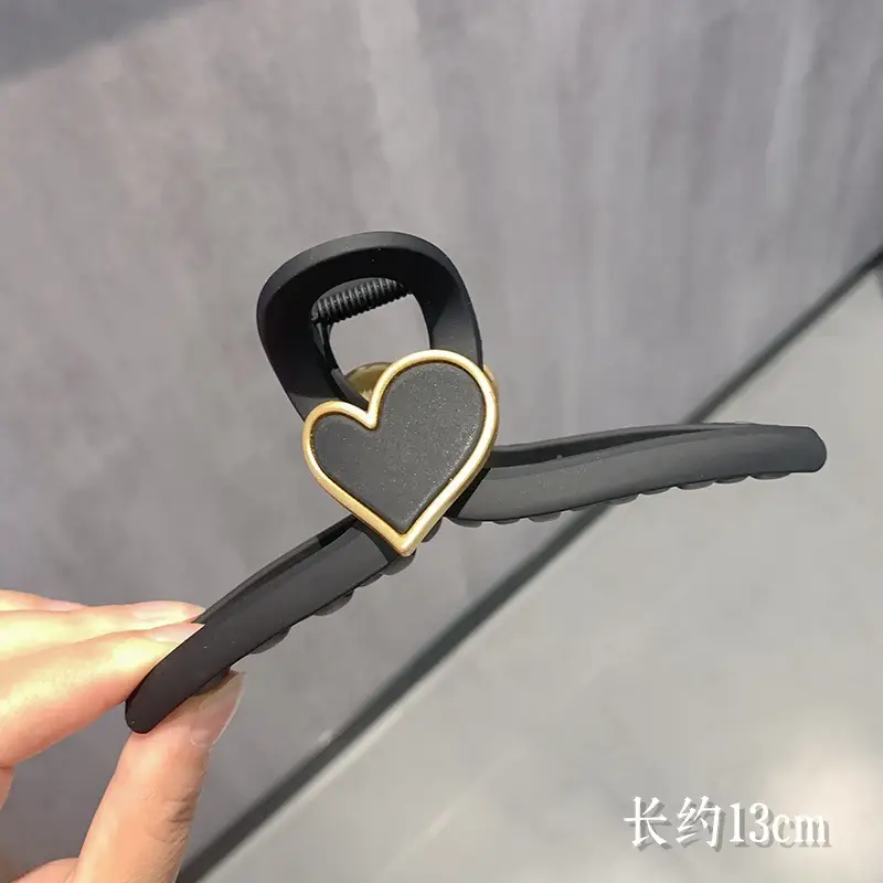 Oversized Heart Hairpin Clip for Women 13cm - Image 22