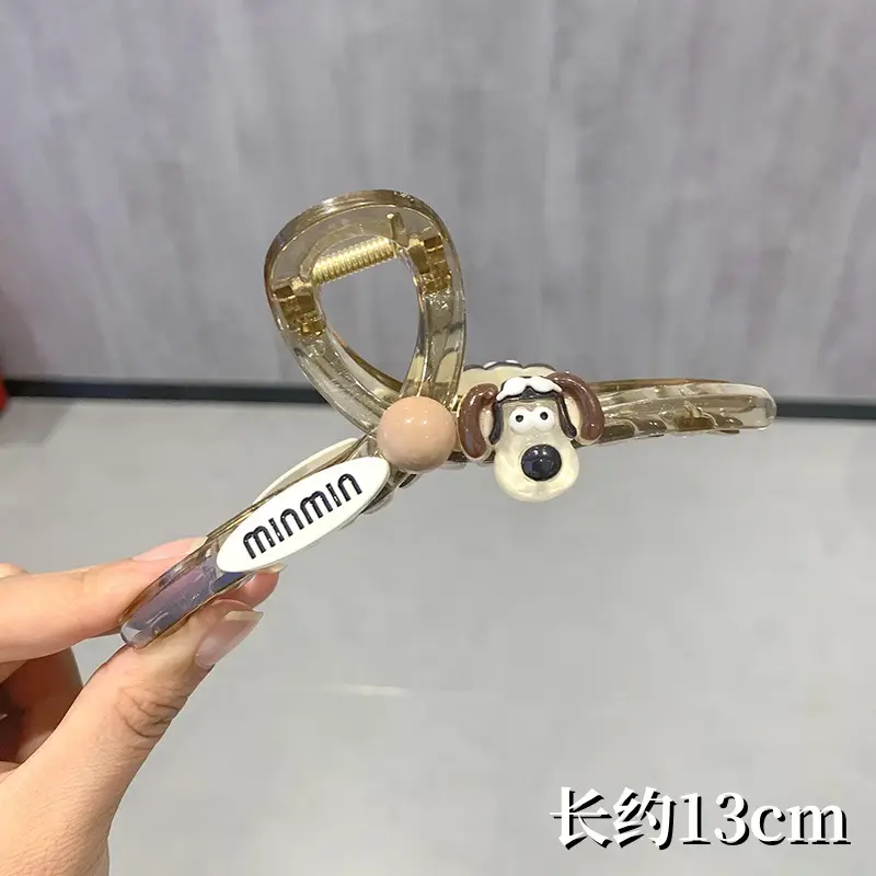 Oversized Heart Hairpin Clip for Women 13cm - Image 5