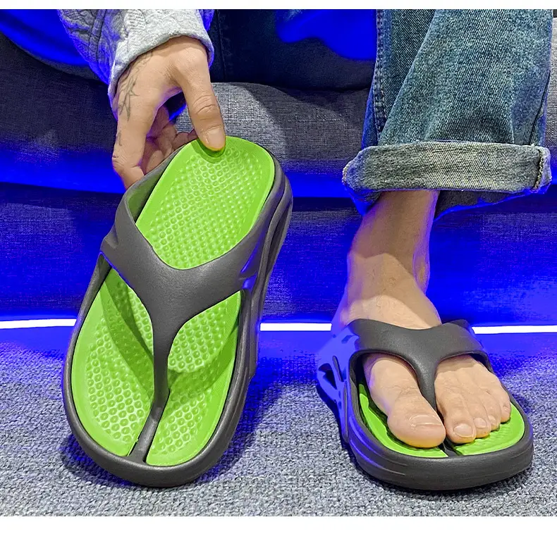 Vietnam Flip-Flops Men Sandals Orange Black Lightweight Beach Shoes — feature 19