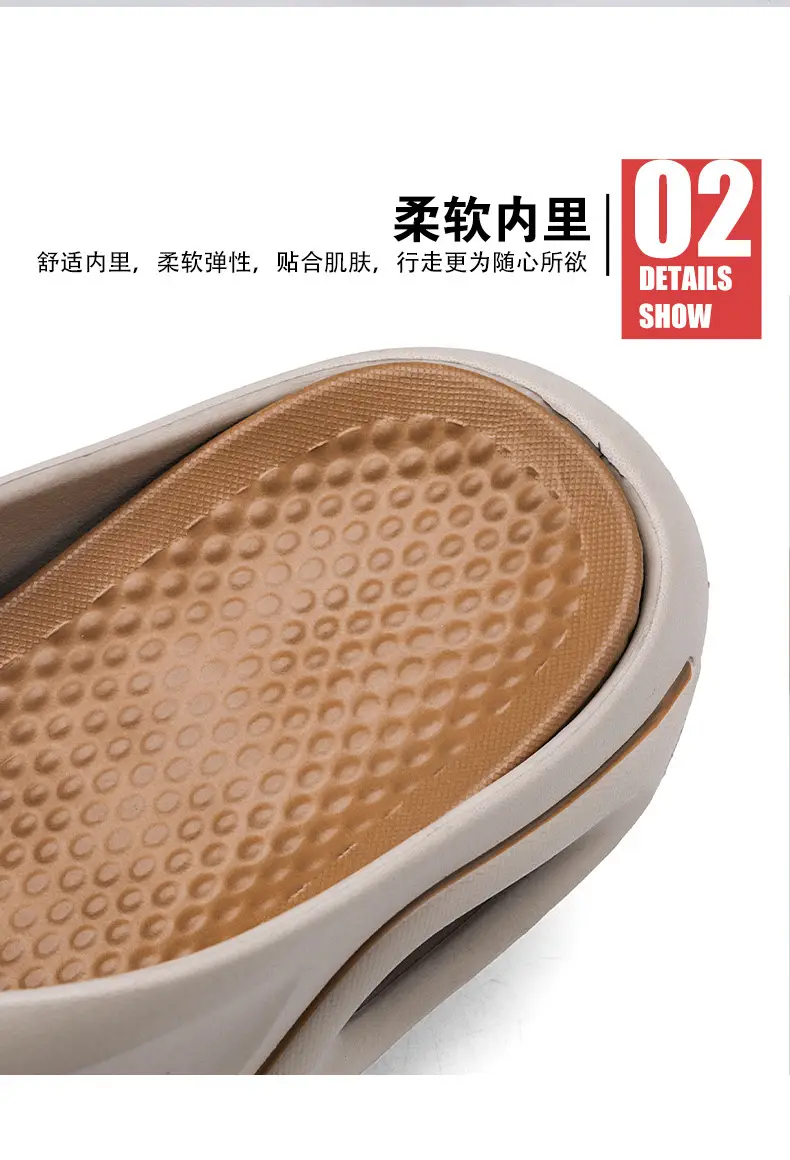 Vietnam Flip-Flops Men Sandals Orange Black Lightweight Beach Shoes — feature 7