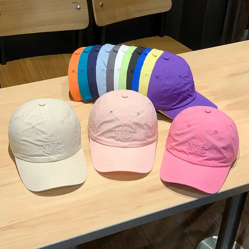Women's Korean Embroidered Baseball Cap White Pink - Image 16
