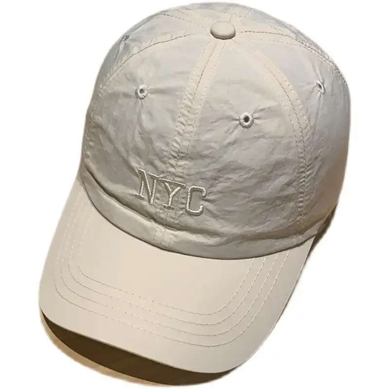 Women's Korean Embroidered Baseball Cap White Pink - Image 19