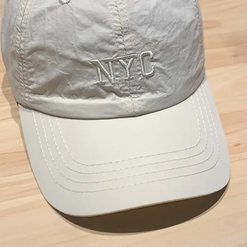 Women's Korean Embroidered Baseball Cap White Pink — feature 13
