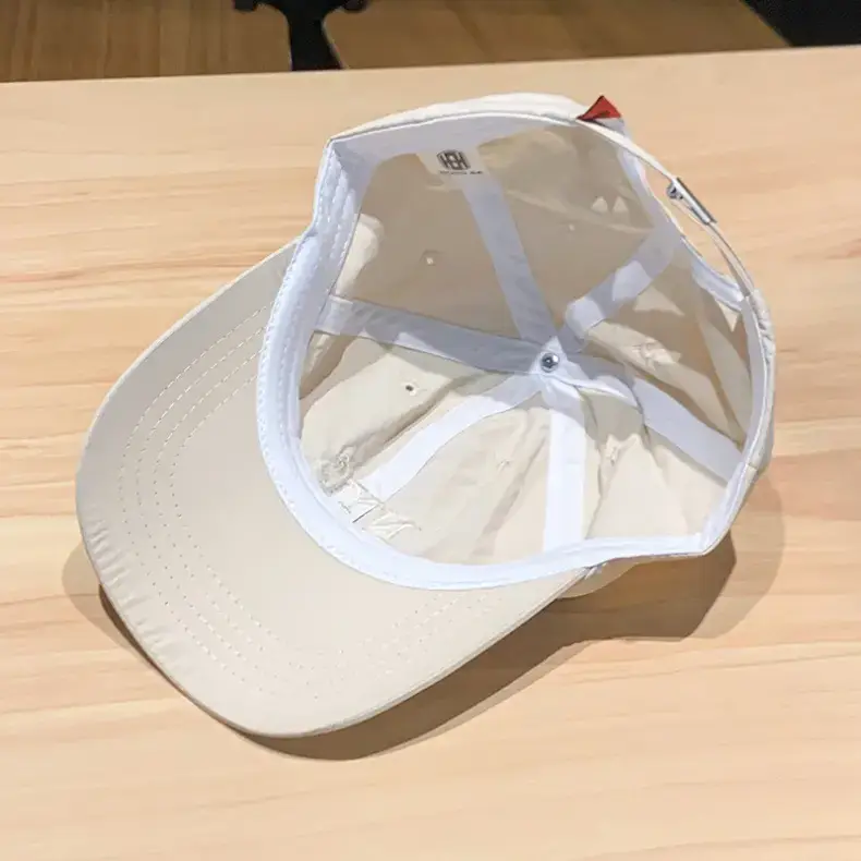 Women's Korean Embroidered Baseball Cap White Pink — feature 17