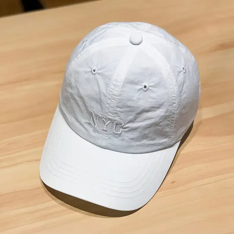 Women's Korean Embroidered Baseball Cap White Pink — feature 23