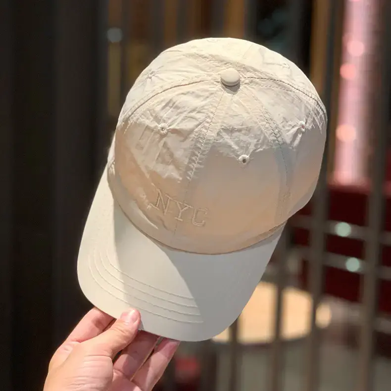 Women's Korean Embroidered Baseball Cap White Pink — feature 7