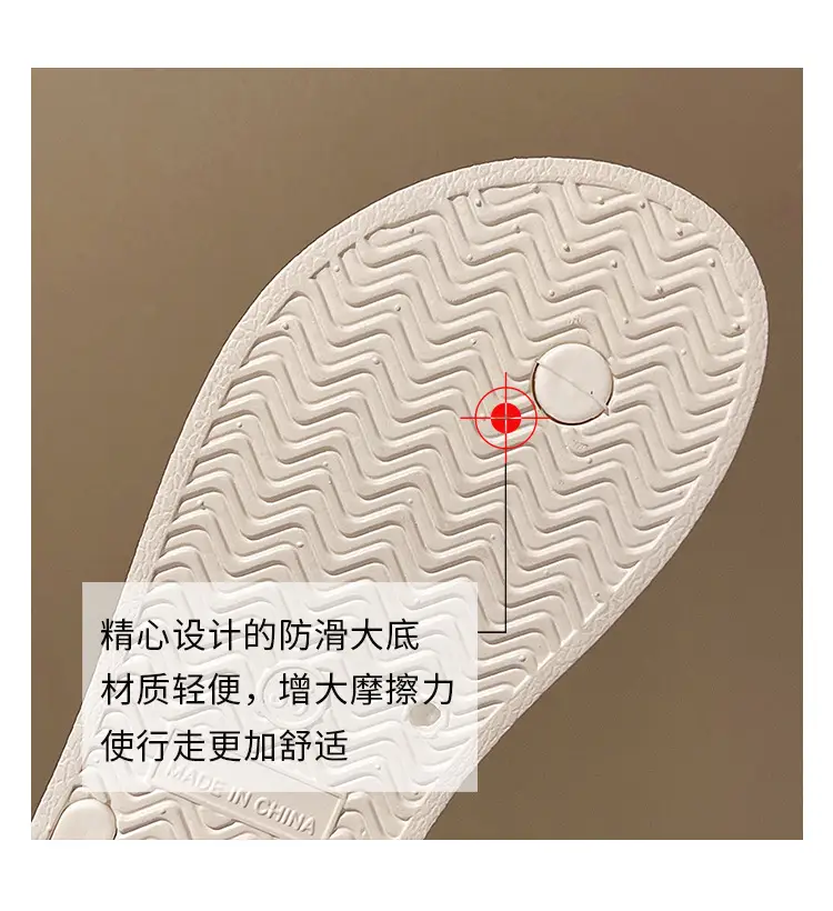 Women's 2024 Wedge Flip Flops Solid Brown — feature 20