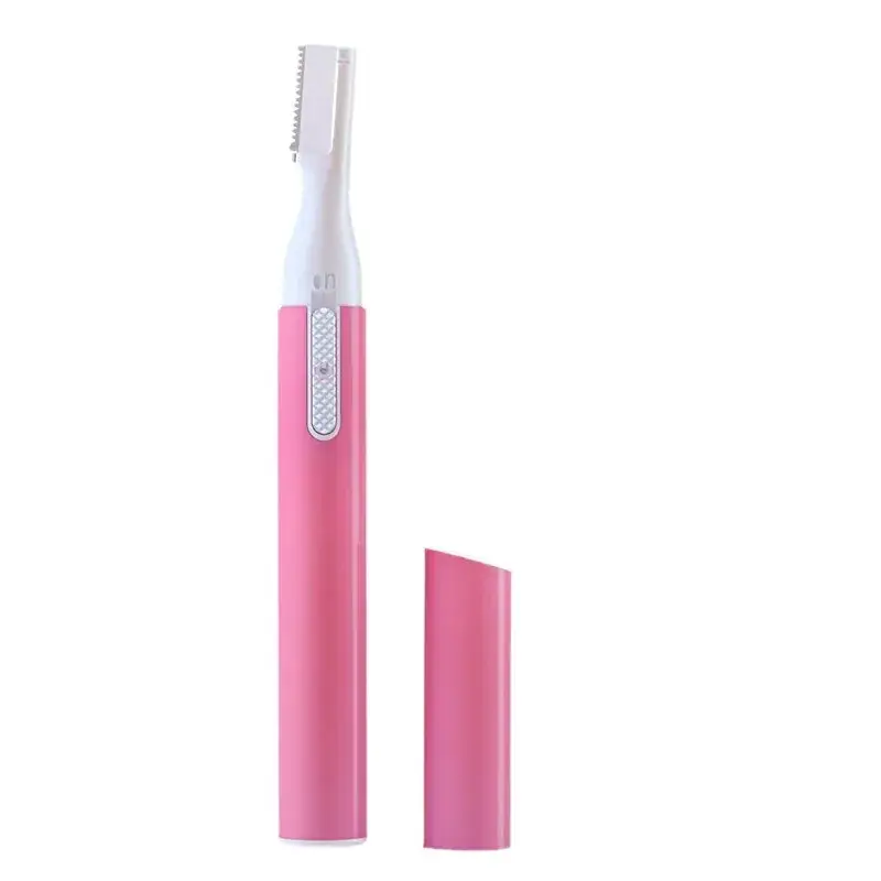 Electric Eyebrow Trimmer USB Rechargeable Pink Black - Image 9