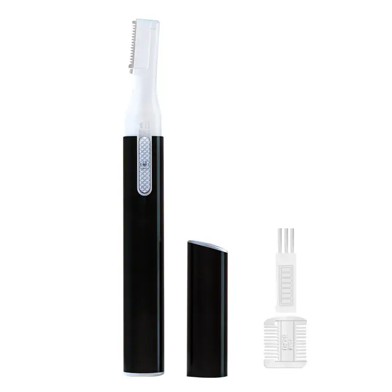 Electric Eyebrow Trimmer USB Rechargeable Pink Black - Image 4