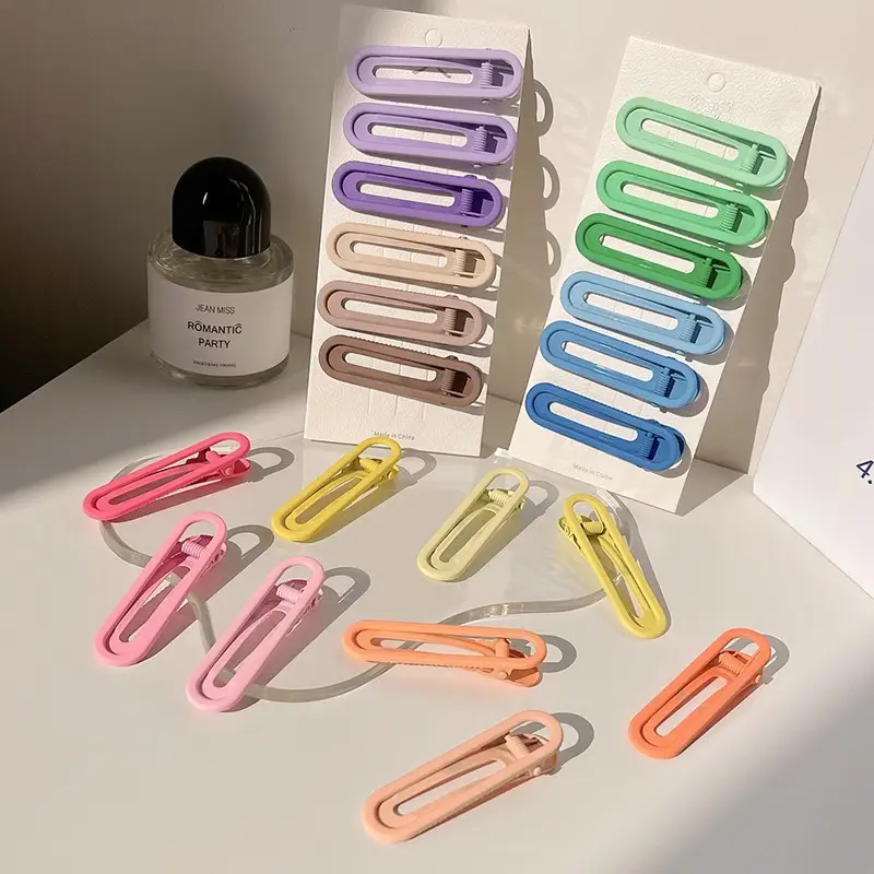 Candy Color Hair Clips for Women's Bangs Clip