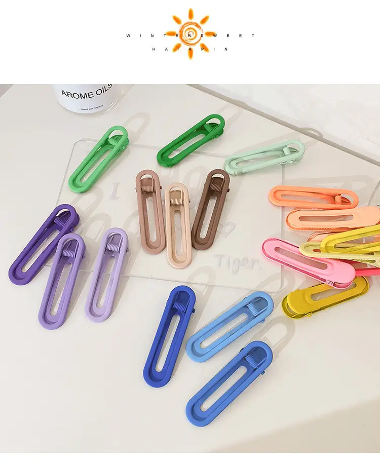 Candy Color Hair Clips for Women's Bangs Clip — feature 10